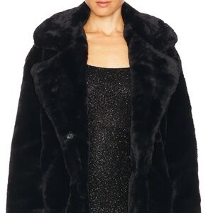 Black fur jacket